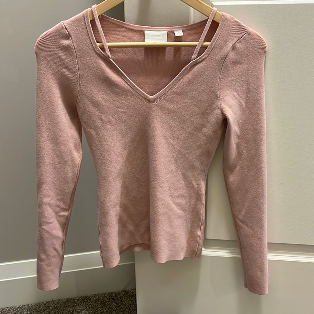 Rose pink sweater from anthropology